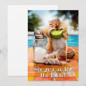 Chipmunk met Limoen Kaart (Voorkant / Achterkant)