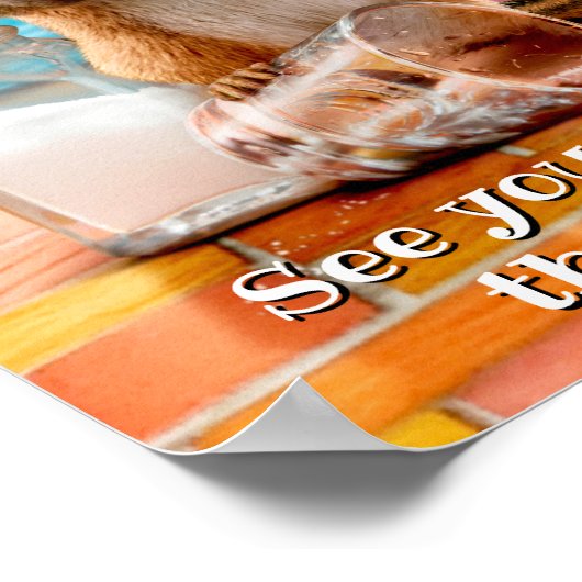 Chipmunk met Limoen Poster (Hoek)