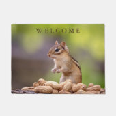 Chipmunk met pinda's deurmat (Voorkant)