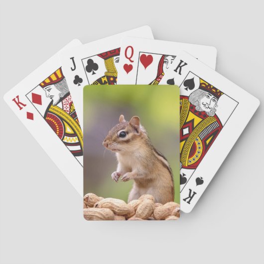 Chipmunk met pinda's pokerkaarten (Achterkant)