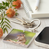 Chipmunk met pinda's sleutelhanger (Voorkant Rechts)