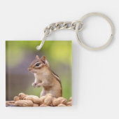 Chipmunk met pinda's sleutelhanger (Achterkant)