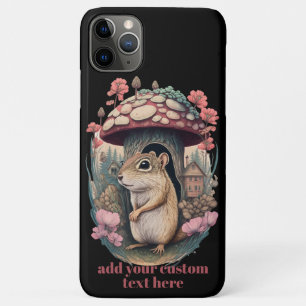 Chipmunk Mushroom Wildflower Cottagecore Aangepast Case-Mate iPhone Case
