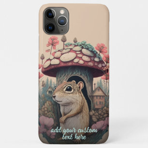 Chipmunk Mushroom Wildflower Cottagecore Aangepast Case-Mate iPhone Case