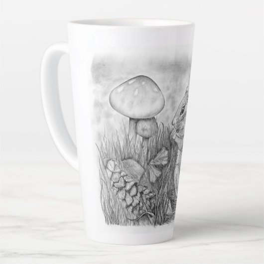 Chipmunk Nibbling Latte Mok (Linkerhoek)