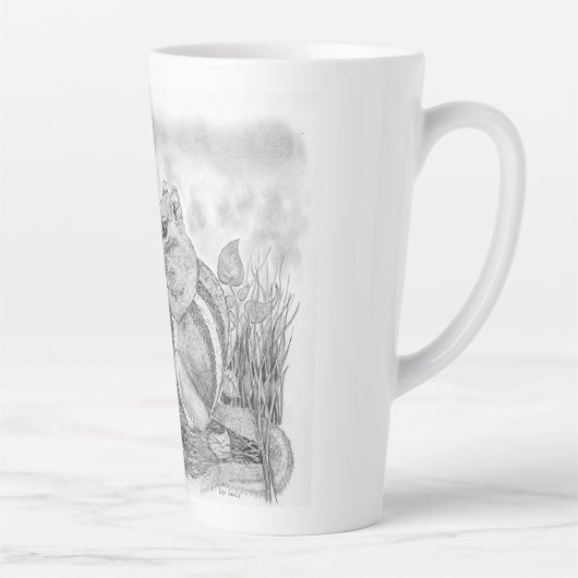 Chipmunk Nibbling Latte Mok (Rechts)