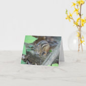 Chipmunk notitiekaart (Gele Bloem)