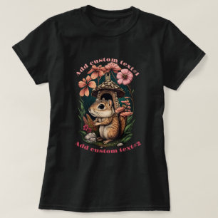 Chipmunk Onder Mushroom House, Chipmunk Liefhebber T-shirt