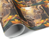 Chipmunk Ontmoeting In Een Herfst Bossen Cadeaupapier (Rol Hoek)