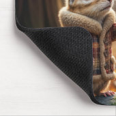 Chipmunk Ontmoeting In Een Herfst Bossen Muismat (Hoek)