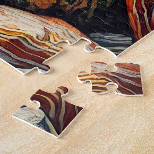 Chipmunk op de rotsen 500 Piece Puzzel Legpuzzel (Zijkant)