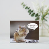 Chipmunk op Diet Foto Briefkaart (Staand voorkant)