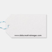 Chipmunk op een rots cadeaulabel (Achterkant Horizontaal)