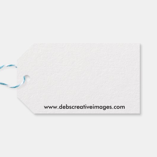 Chipmunk op een rots cadeaulabel (Achterkant Horizontaal)