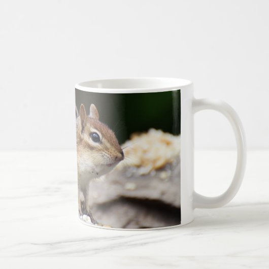 Chipmunk op een rots koffiemok (Rechts)