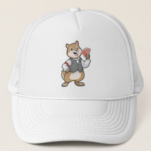 Chipmunk op Poker met pokerkaarten Trucker Pet