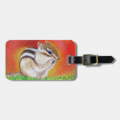 Chipmunk Painting Bagagelabel (Voorkant horizontaal)