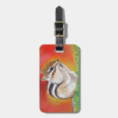 Chipmunk Painting Bagagelabel (Voorkant verticaal)