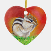 Chipmunk Painting Keramisch Ornament (Voorkant)