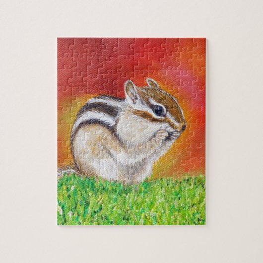 Chipmunk Painting Legpuzzel (Verticaal)