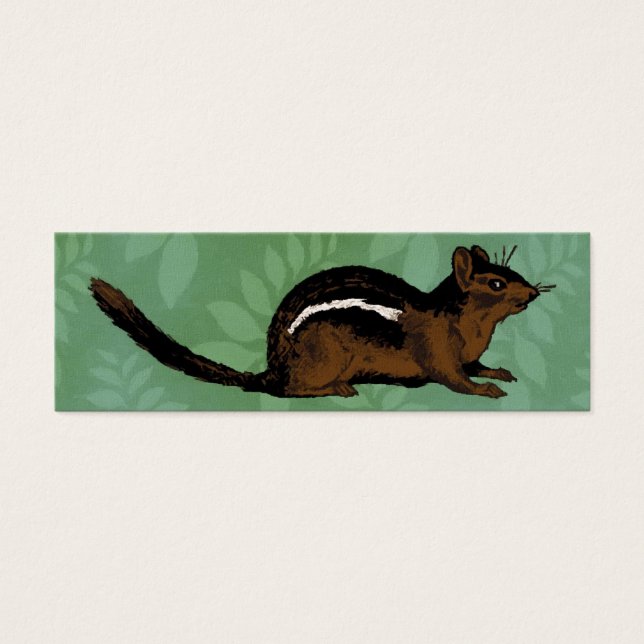 Chipmunk Painting Mini Visitekaartjes (Voorkant)
