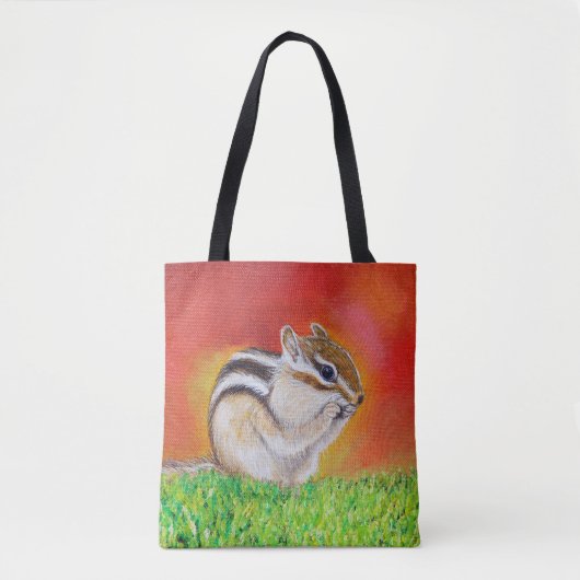 Chipmunk Painting Tote Bag (Voorkant)