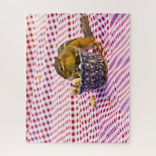 Chipmunk Picnic Legpuzzel (Verticaal)