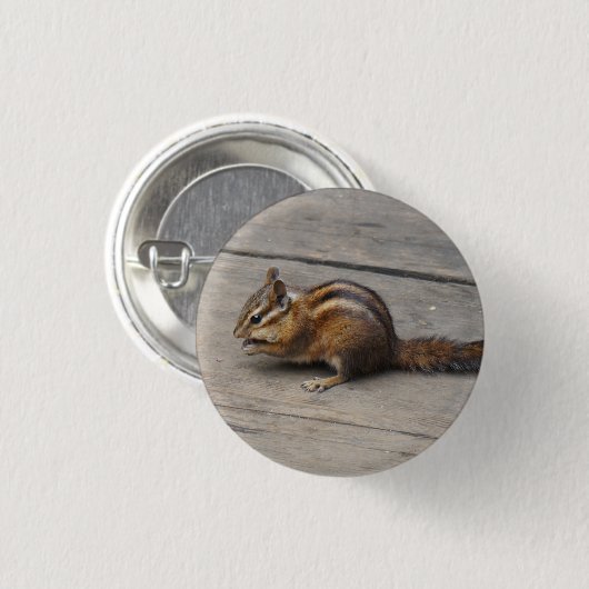 Chipmunk Pinback Button (Voorkant /achterkant)