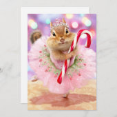 Chipmunk Plum Fairy Kaart (Voorkant / Achterkant)