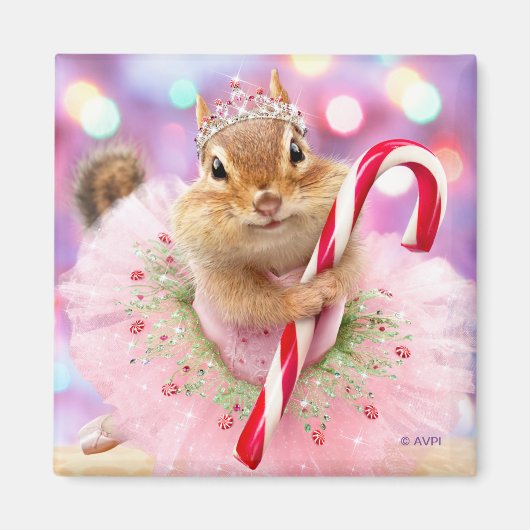 Chipmunk Plum Fairy Magneet (Voorkant)