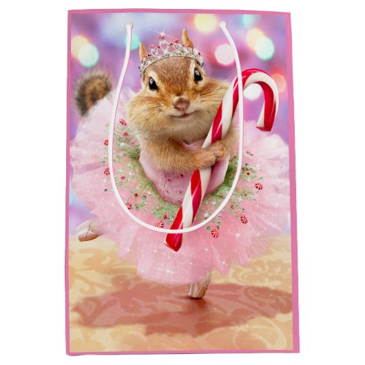 Chipmunk Plum Fairy Medium Cadeauzakje (Voorkant)