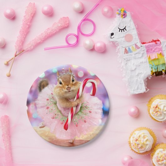Chipmunk Plum Fairy Papieren Bordje (Feest)