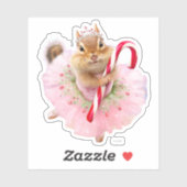 Chipmunk Plum Fairy Sticker (Vel)
