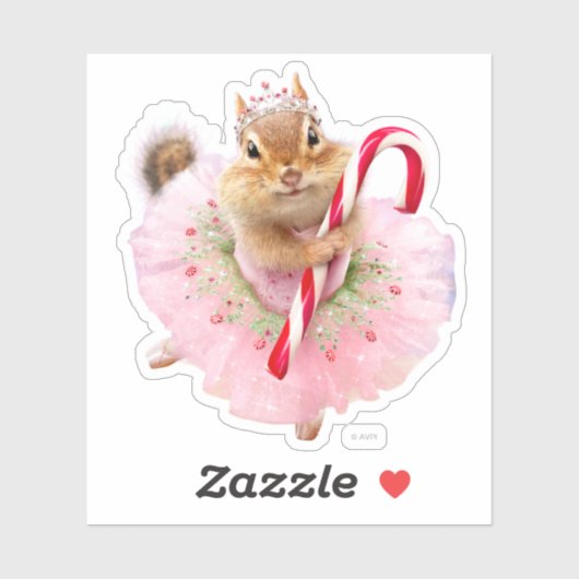 Chipmunk Plum Fairy Sticker (Vel)
