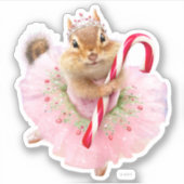 Chipmunk Plum Fairy Sticker (Voorkant)