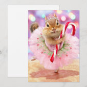 Chipmunk Plum Feeë Kaart (Voorkant / Achterkant)