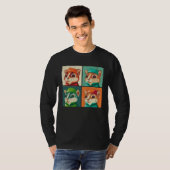 Chipmunk Pop Illustration Colorful Animal Women  4 T-shirt (Voorkant volledig)