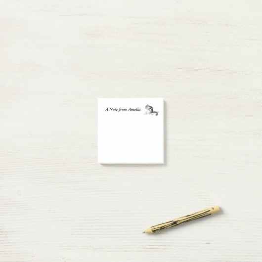 Chipmunk  post-it® notes (Op bureau)
