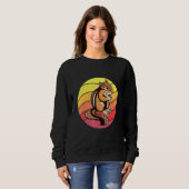 Chipmunk Retro Sunset Rodent Chipmunks Trui (Voorkant volledig)