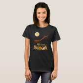 Chipmunk Ride Witch Shotgun Chipmunk Halloween T-shirt (Voorkant volledig)