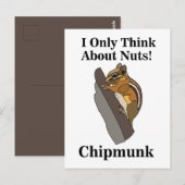 Chipmunk Rodent Funny Briefkaart (Voorkant / Achterkant)