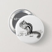 Chipmunk Ronde Button 5,7 Cm (Voorkant /achterkant)