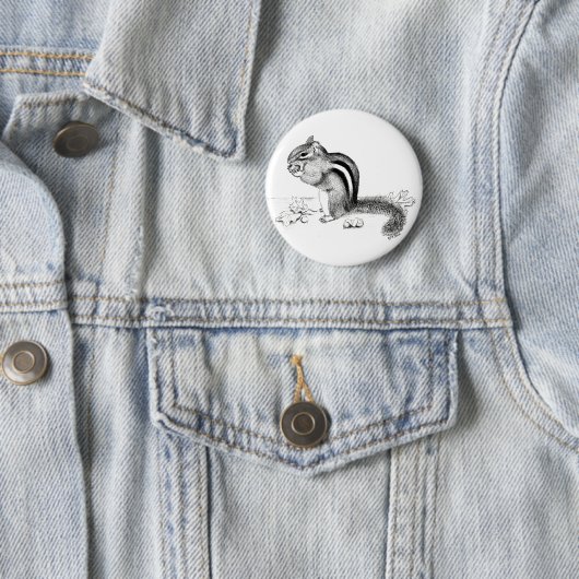 Chipmunk Ronde Button 5,7 Cm (In situ)