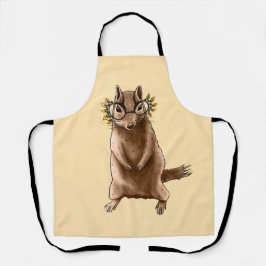 Chipmunk schattig knaagdier hippie schort