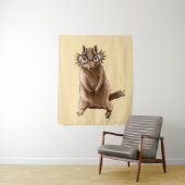 Chipmunk schattig knaagdier hippie wandkleed (In situ)