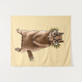 Chipmunk schattig knaagdier hippie wandkleed (Voorkant (horizontaal))