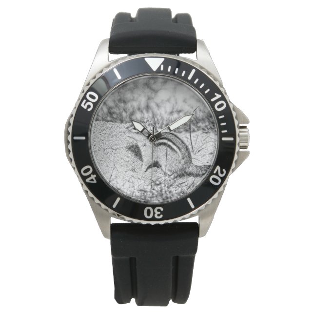 Chipmunk Sketch Horloge (Voorkant)