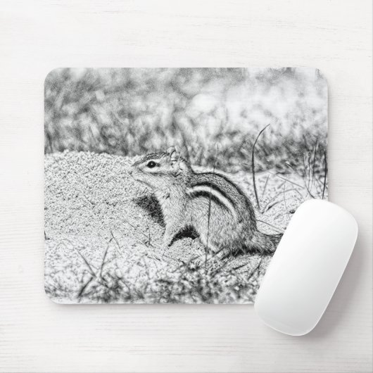 Chipmunk Sketch Muismat (Met muis)