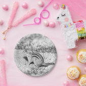 Chipmunk Sketch Papieren Bordje (Feest)