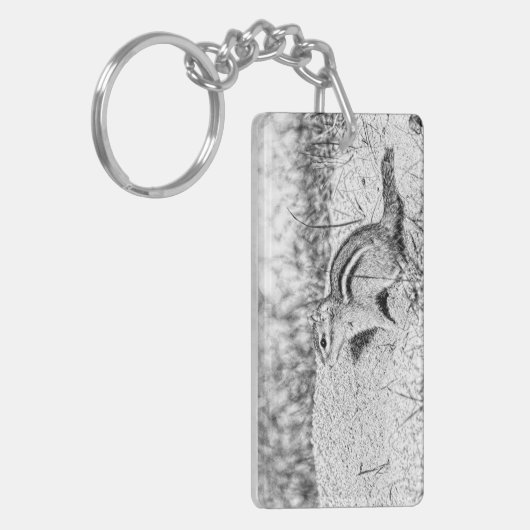 Chipmunk Sketch Sleutelhanger (Voorkant Links)